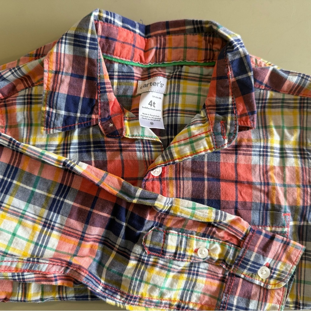Carter's Multicolor Plaid toddler’s Shirt